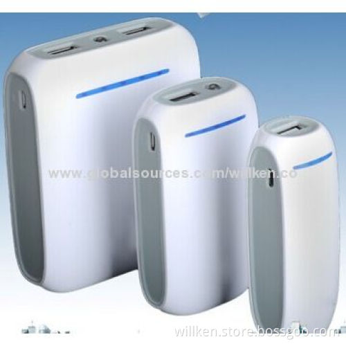 2,600mAh power banks for iPhone and iPad mini/UVA white face, 4 top LED indicator